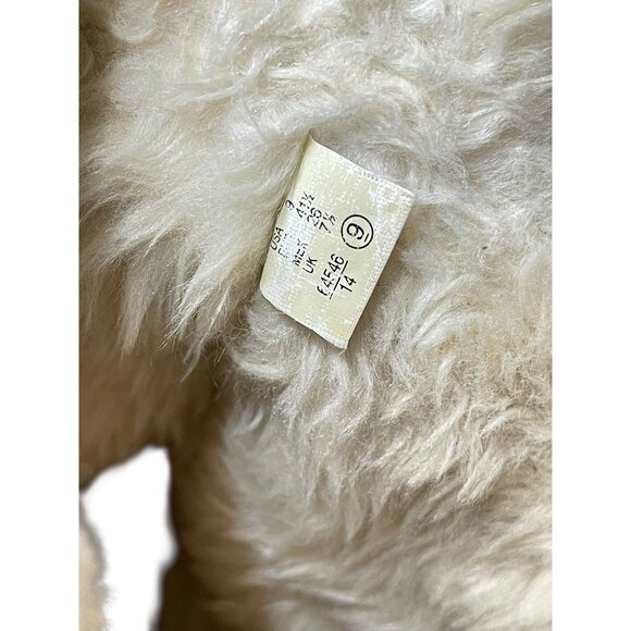 American Eagle Faux Suede Brown Wedge Boots With Faux Fur Lining Size 9 - Picture 7 of 15